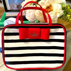 Kate Spade Julia Street Stripe Makeup Case